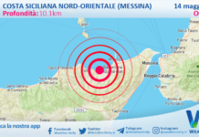 Scossa di terremoto magnitudo 2.8 nei pressi di Costa Siciliana nord-orientale (Messina)