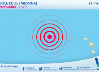 Scossa di terremoto magnitudo 3.8 nei pressi di Isole Eolie (Messina)