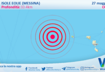 Scossa di terremoto magnitudo 2.8 nei pressi di Isole Eolie (Messina)