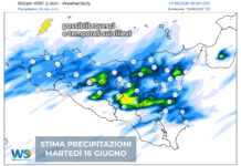 Meteo Sicilia: martedì pomeriggio possibili rovesci e temporali sulle zone montuose