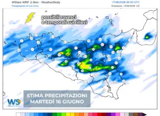 Meteo Sicilia: martedì pomeriggio possibili rovesci e temporali sulle zone montuose