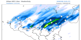 Meteo Sicilia: martedì pomeriggio possibili rovesci e temporali sulle zone montuose