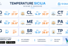 Meteo Sicilia: temperature previste per domani, sabato 13 giugno 2026