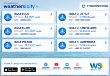 Meteo Sicilia, isole minori: previsioni meteo mare e vento per domani, mercoledì 17 giugno 2026