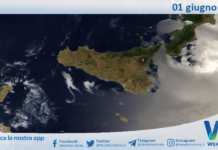 Meteo Sicilia: immagine satellitare Nasa di lunedì 01 giugno 2026