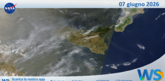 Meteo Sicilia: immagine satellitare Nasa di domenica 07 giugno 2026