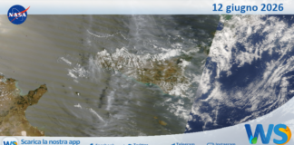 Meteo Sicilia: immagine satellitare Nasa di venerdì 12 giugno 2026