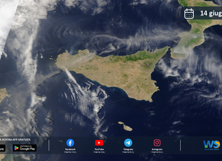 Meteo Sicilia: immagine satellitare Nasa di domenica 14 giugno 2026