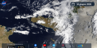 Meteo Sicilia: immagine satellitare Nasa di martedì 16 giugno 2026