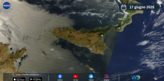 Meteo Sicilia: immagine satellitare Nasa di mercoledì 17 giugno 2026