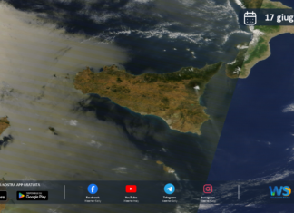 Meteo Sicilia: immagine satellitare Nasa di mercoledì 17 giugno 2026