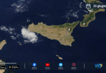 Meteo Sicilia: immagine satellitare Nasa di martedì 23 giugno 2026