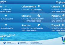Meteo Sicilia: previsioni meteo mare e vento per domani, mercoledì 03 giugno 2026