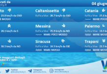 Meteo Sicilia: previsioni meteo mare e vento per domani, giovedì 04 giugno 2026