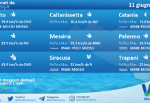 Meteo Sicilia: previsioni meteo mare e vento per domani, giovedì 11 giugno 2026