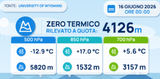 Meteo Sicilia: Radiosondaggio Trapani Birgi di martedì 16 giugno 2026 ore 00:00