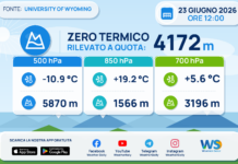 Meteo Sicilia: Radiosondaggio Trapani Birgi di martedì 23 giugno 2026 ore 12:00