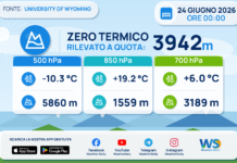 Meteo Sicilia: Radiosondaggio Trapani Birgi di mercoledì 24 giugno 2026 ore 00:00