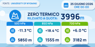 Meteo Sicilia: Radiosondaggio Trapani Birgi di giovedì 25 giugno 2026 ore 00:00