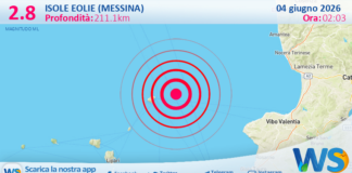 Scossa di terremoto magnitudo 2.8 nei pressi di Isole Eolie (Messina)