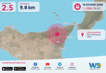 Scossa di terremoto magnitudo 2.5 nei pressi di Floresta (ME)