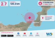 Scossa di terremoto magnitudo 2.7 nei pressi di Costa Siciliana nord-orientale (Messina)