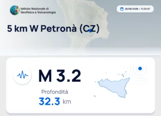 Scossa di terremoto magnitudo 3.2 nei pressi di Petronà (CZ)