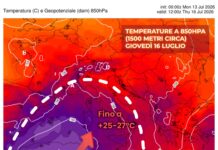 Sicilia, picco dell’ondata di calore da metà settimana: caldo intenso e nell’entroterra temperature più diffusamente oltre 40°C