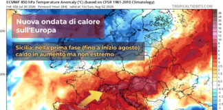 Meteo Sicilia: lunga fase calda a inizio agosto, ma al momento senza picchi estremi