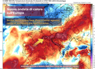 Meteo Sicilia: lunga fase calda a inizio agosto, ma al momento senza picchi estremi