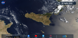 Meteo Sicilia: immagine satellitare Nasa di mercoledì 01 luglio 2026