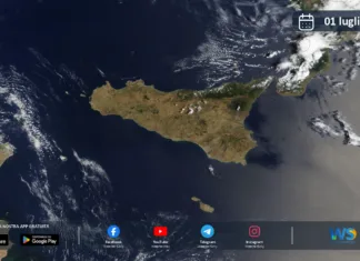 Meteo Sicilia: immagine satellitare Nasa di mercoledì 01 luglio 2026