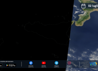 Meteo Sicilia: immagine satellitare Nasa di giovedì 02 luglio 2026