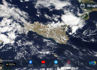 Meteo Sicilia: immagine satellitare Nasa di venerdì 03 luglio 2026