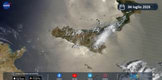 Meteo Sicilia: immagine satellitare Nasa di sabato 04 luglio 2026