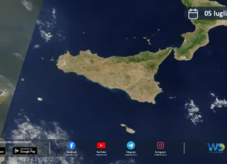 Meteo Sicilia: immagine satellitare Nasa di domenica 05 luglio 2026