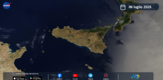 Meteo Sicilia: immagine satellitare Nasa di lunedì 06 luglio 2026