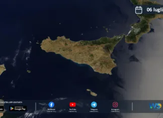 Meteo Sicilia: immagine satellitare Nasa di lunedì 06 luglio 2026