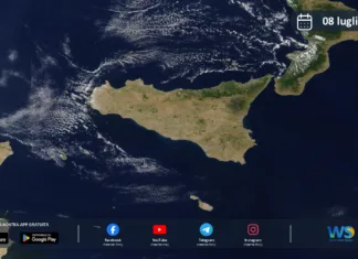 Meteo Sicilia: immagine satellitare Nasa di mercoledì 08 luglio 2026