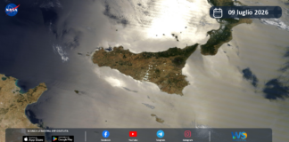 Meteo Sicilia: immagine satellitare Nasa di giovedì 09 luglio 2026