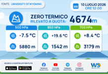 Meteo Sicilia: Radiosondaggio Trapani Birgi di venerdì 10 luglio 2026 ore 12:00
