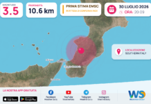 Preanalisi EMSC: terremoto M3.5 – SOUTHERN ITALY