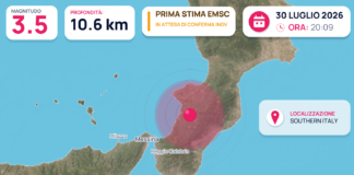 Preanalisi EMSC: terremoto M3.5 – SOUTHERN ITALY