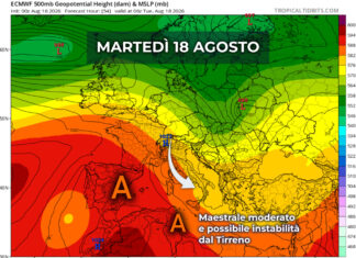 Meteo Sicilia: fugace Maestrale martedì con possibile instabilità e temporali dal Tirreno, ma senza una vera rinfrescata