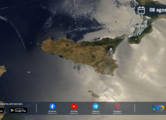Immagine satellitare NASA – 8 agosto 2026