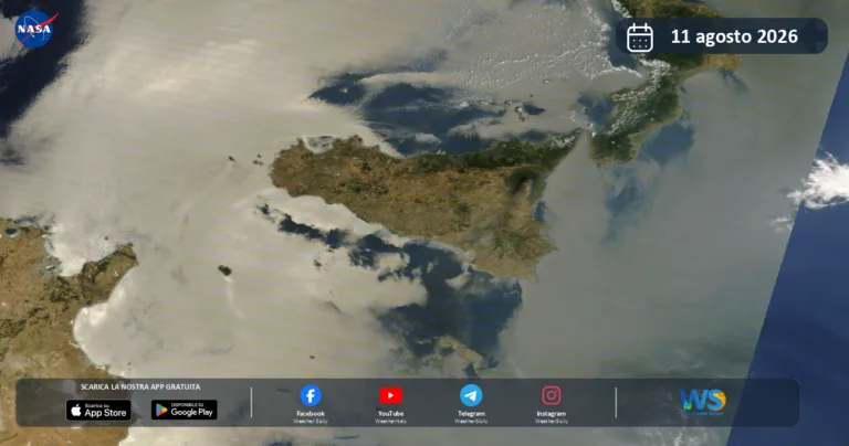 Immagine satellitare NASA – 11 agosto 2026