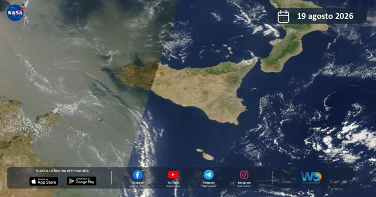 Immagine satellitare NASA – 19 agosto 2026