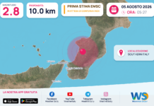 Preanalisi EMSC: terremoto M2.8 – SOUTHERN ITALY