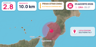 Preanalisi EMSC: terremoto M2.8 – SOUTHERN ITALY