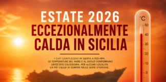 Estate 2026 eccezionalmente calda in Sicilia: l’analisi completa